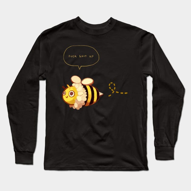 Busy Bee (Dark) Long Sleeve T-Shirt by jennso